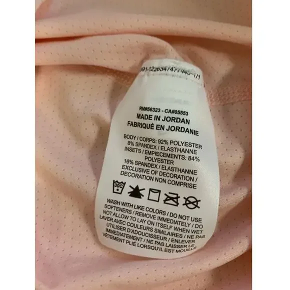 Nike Women's LARGE Pro Dri-Fit Mesh Training Tank, Echo Pink / White - Picture 4 of 6